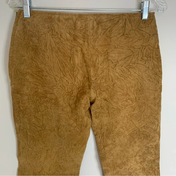 Danier Suede Textured Leather Retro Pants Boho Hippie 6 - Picture 15 of 15